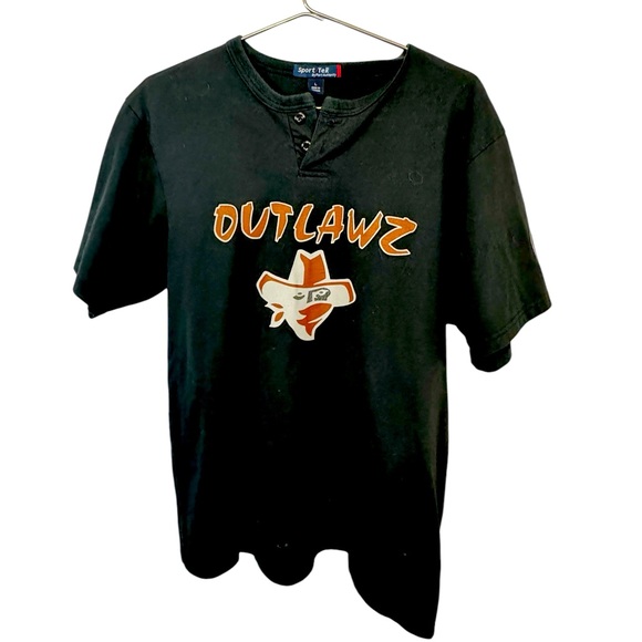 Outlaws Outlawz Mean Baseball Softball Jersey T-Shirt #21 Men’s L Rare - Picture 1 of 5